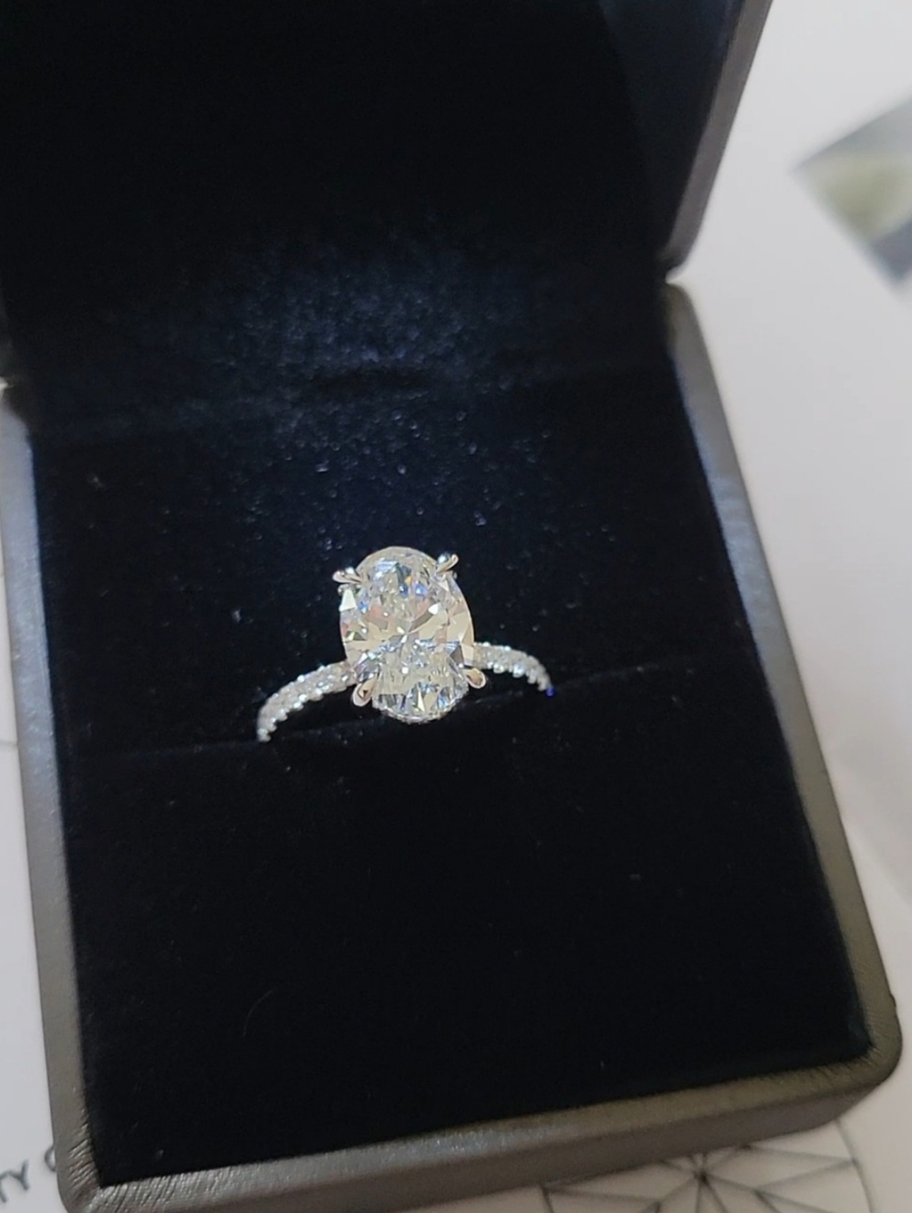 New 3ct Outstanding IGI Certified Lab Grown Diamond, 14k White Gold - Picture 4 of 12